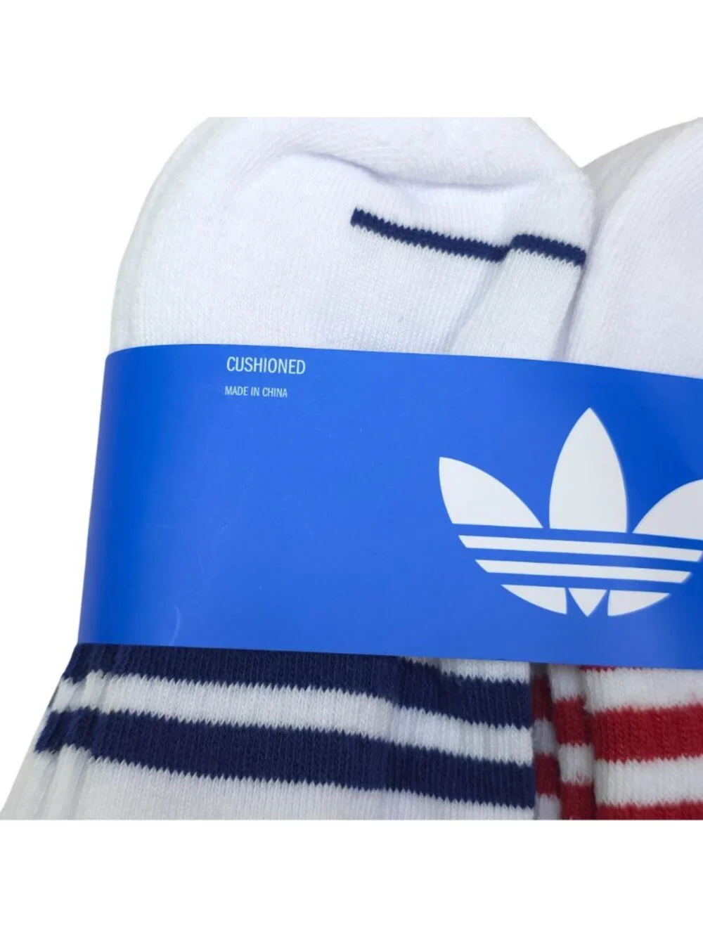 Adidas Mens Cushioned Quarter Socks 6-Pack Large Moisture-Wicking Show Size 8-12